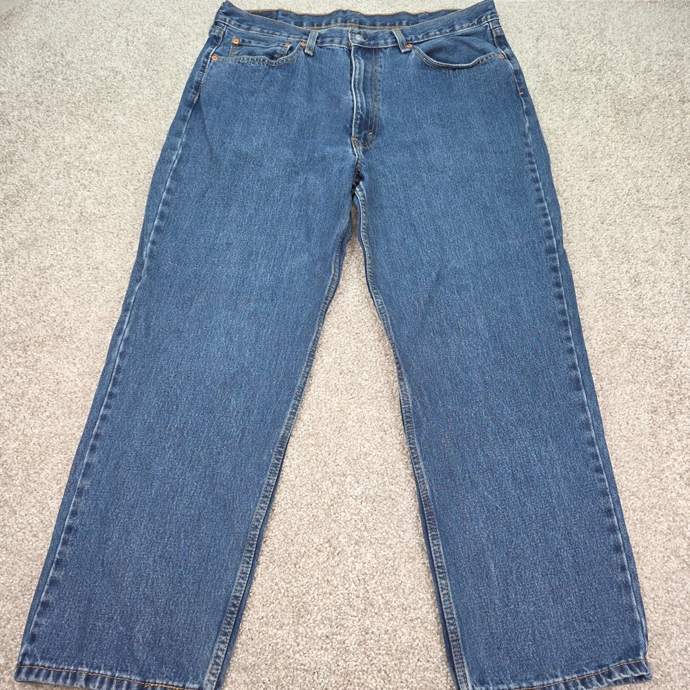Levis 550 Relaxed Fit Blue Denim Jeans Mens 38x29 Medium Wash 00550-4886